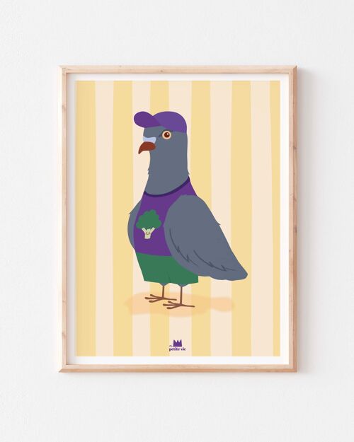 Affiche- décoration maison - Pigeon cool
