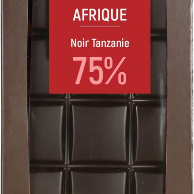 Noir 75% Tanzanie 100g  - TABLETTES