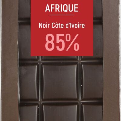 Noir 85% Côte d’Ivoire 100g - TABLETTES