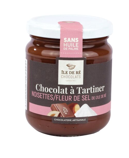 Chocolat à Tartiner à la Fleur de Sel 250g - CARAMELS, COULIS ET TARTINABLES : LES TARTINABLES