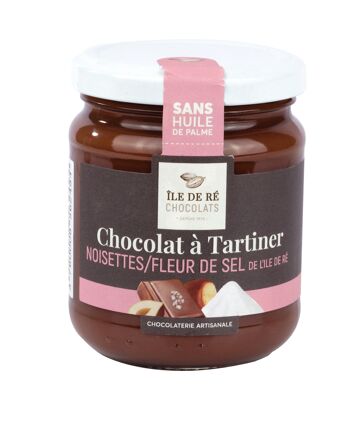 Chocolat à Tartiner à la Fleur de Sel 250g - CARAMELS, COULIS ET TARTINABLES : LES TARTINABLES 1