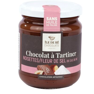Chocolate Spread with Fleur de Sel 250g - CARAMELS, COULIS AND SPREADABLES: THE SPREADABLES