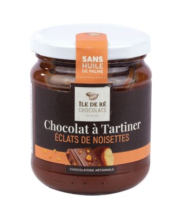 Chocolat à Tartiner aux Eclats de Noisettes 250g - CARAMELS, COULIS ET TARTINABLES : LES TARTINABLES 1