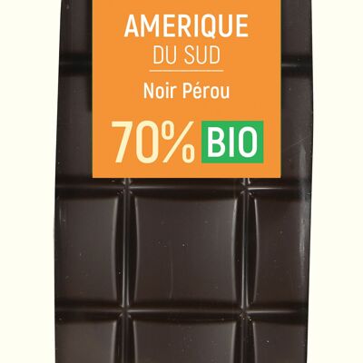 Tableta Negra 70% Perú ORGÁNICA 100g - GAMA ORGÁNICA: TABLETAS