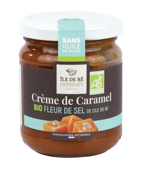 Crème Caramel Fleur de Sel BIO 250g - GAMME BIO : LES CARAMELS