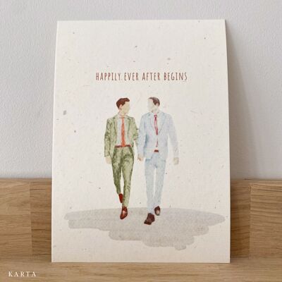 Greeting Card - Men in love