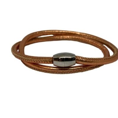 Nappa Leather bracelet Bronze