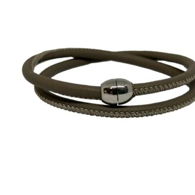 Nappa Leather bracelet Grey