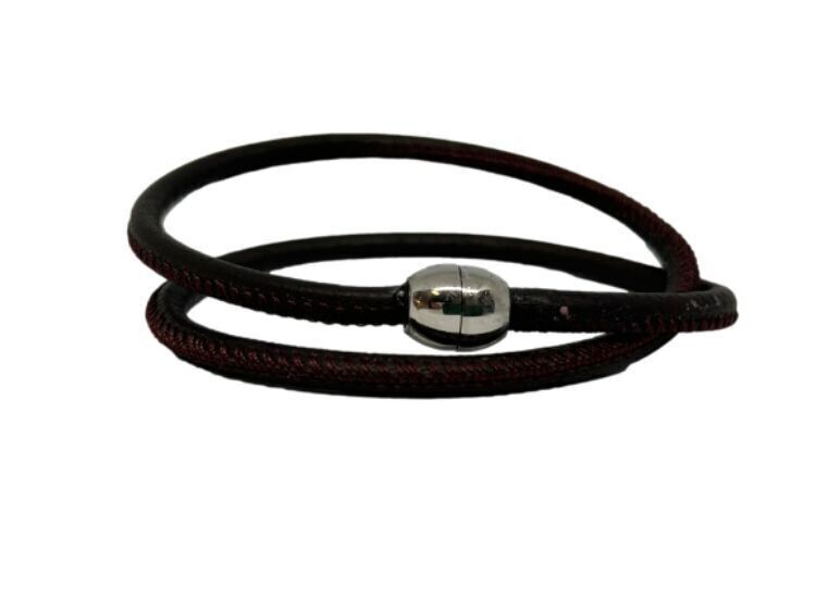 Nappalederarmband Lila
