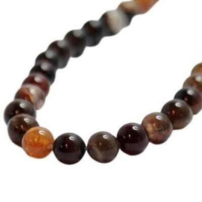 NATURAL STONES-8MM-NATURAL LACE AGATE