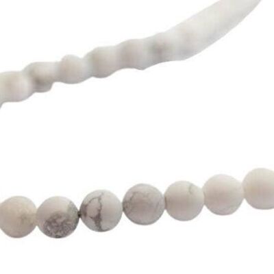 NATURAL STONES-8MM-NATURAL WHITE TURQUOISE FROSTED