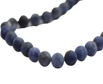 PIERRES NATURELLES-8MM-SODALITE GIVRÉ