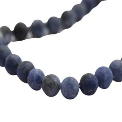 NATURAL STONES-8MM-SODALITE FROSTED