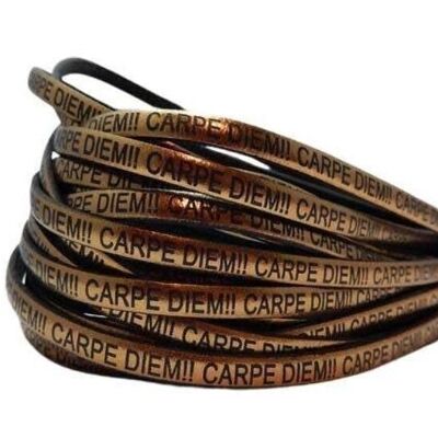 VERA PELLE PIATTO-CARPIDIEM-BRONZO