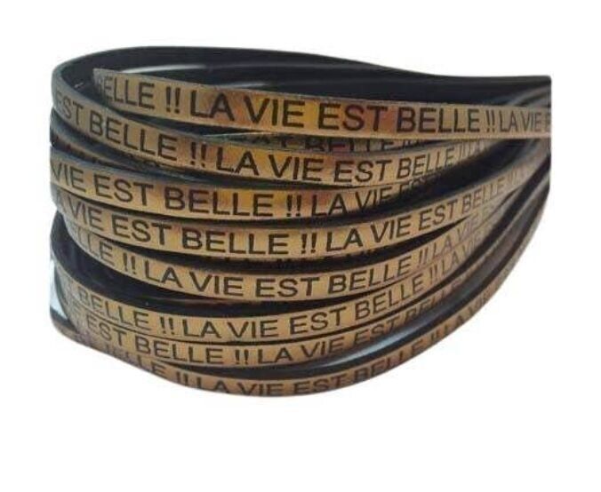 PIEL PLANA REAL-LA VIE EST BELLE-BRONCE METALICO