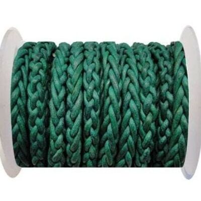 ROUND BRAIDED BOLO CORDS - 6MM-SE GREEN