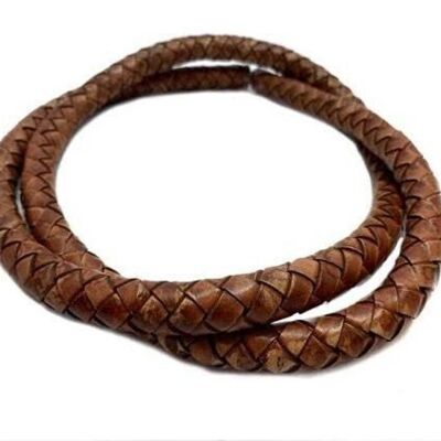 ROUND BRAIDED LEATHER CORD - 12MM - SE_PB 10