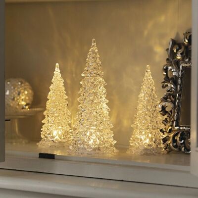 set di 3 alberi LED