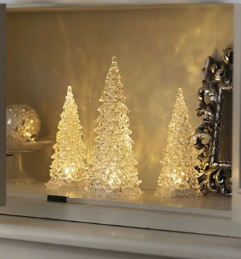 lot de 3 sapins LED