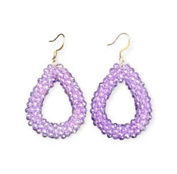 Boucles d'oreilles Facette Goutte 2