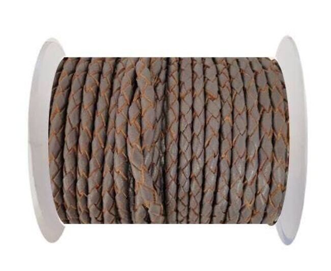 RUNDES GEFLOCHTENES LEDERKORDEL 5 MM SE/B/2023-VIOLET PFLAUME