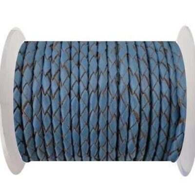 ROUND BRAIDED LEATHER CORD 5MM SE/B/2024-JEANS