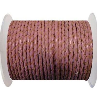 RUNDES GEFLOCHTENES LEDERKORDEL 6 MM SE/B/2014-ROSA