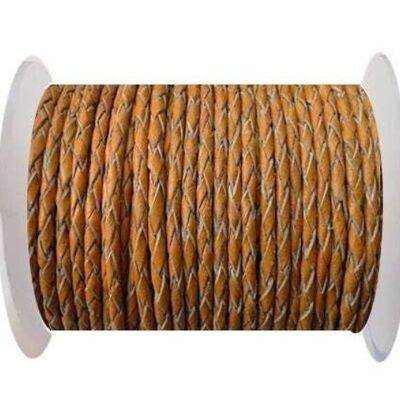 ROUND BRAIDED LEATHER CORD 8MM SE/B/2005-FIRE OPAL