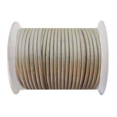 Round Leather Cord - 3MM - SE.M.Beige