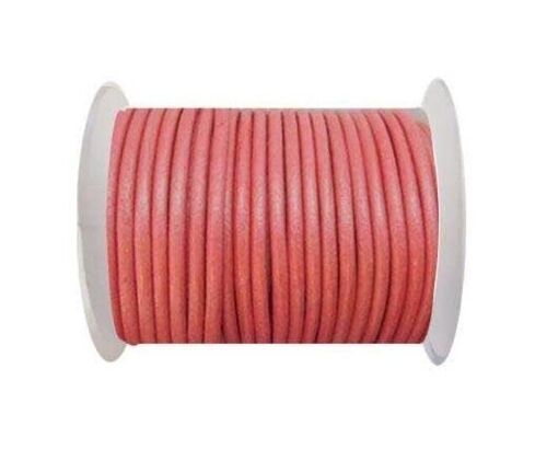 Round Leather Cord - 3MM - SE.M.Pink
