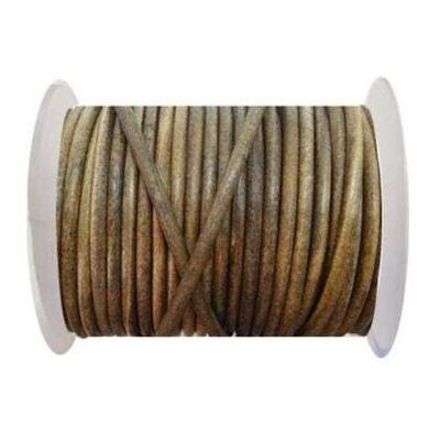 Round Leather Cord - 4mm - SE. Vintage Taupe