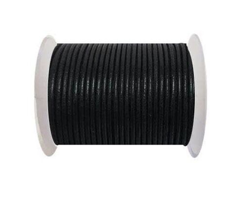 Round Leather Cord -1.5mm - SE-Black