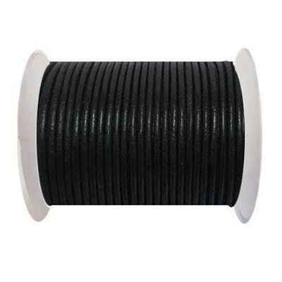 Round Leather Cord -1.5mm - SE-Black