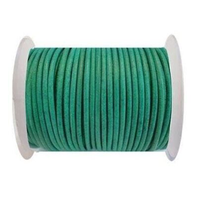 Round Leather Cord 2mm SE/R/Vintage Green