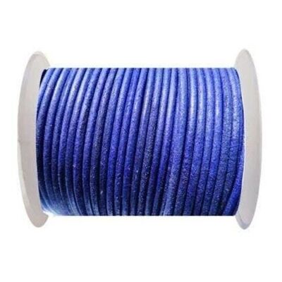 Cordon Cuir Rond 4mm- SE R Vintage Violet
