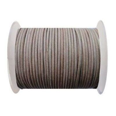 Round Leather Cord SE/R/01-Natural - 2mm