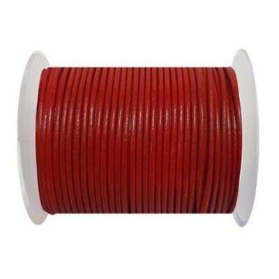 Round Leather Cord SE/R/05-Red - 2mm