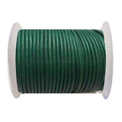 Round Leather Cord SE/R/Green - 2mm