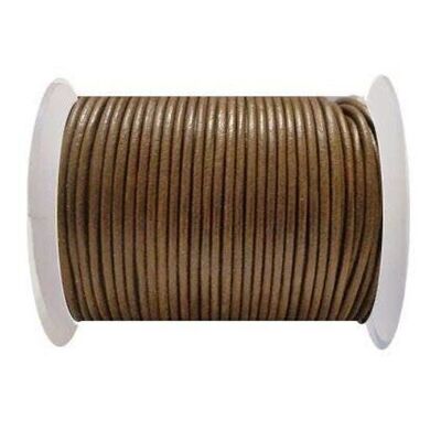 Round Leather Cord SE/R/Light Tan - 1,5mm