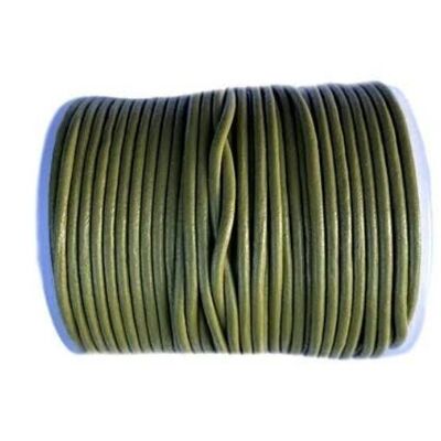 Round Leather Cord-1,5mm- Pistachio