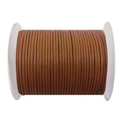 Round Leather Cord-2mm-Burnt Sienna