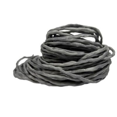 Cordones De Seda Gris