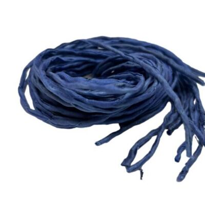 Cordones de seda Mittelblau