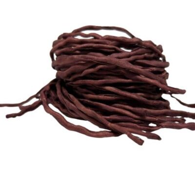 Cordones de seda Mittelbrown