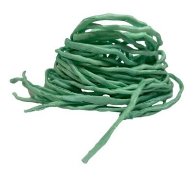 Cordones de seda verde azulado