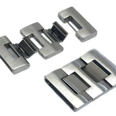 STAINLESS STEEL MAGNETIC CLASP, MATT STEEL,MGST-75-30*7.5MM