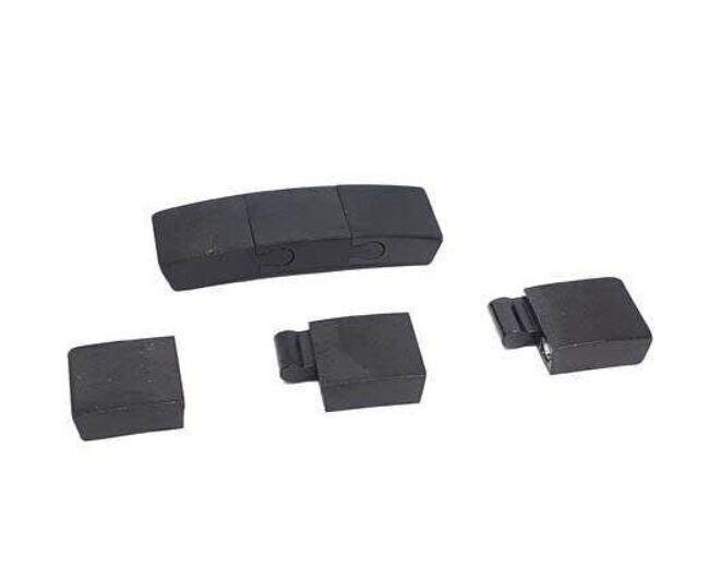 EDELSTAHL-MAGNETVERSCHLUSS, SCHWARZ MATT, MGST-276-8*3MM