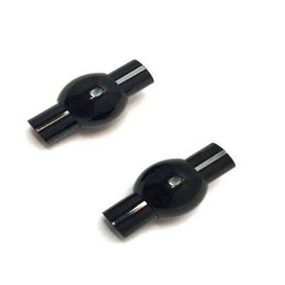STAINLESS STEEL MAGNETIC CLASP,BLACK,MGST-01 4MM