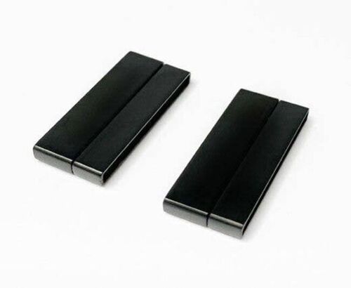 STAINLESS STEEL MAGNETIC CLASP,BLACK,MGST-105-30*2,5MM