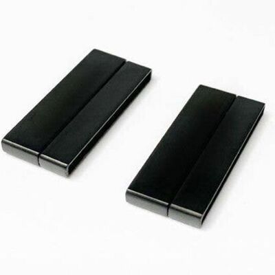 STAINLESS STEEL MAGNETIC CLASP,BLACK,MGST-105-30*2,5MM